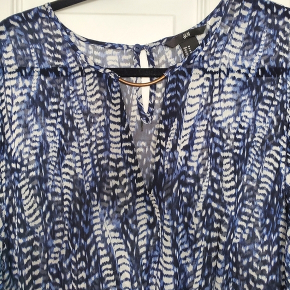 H&M Navy & White Maxi Dress - Picture 3 of 6